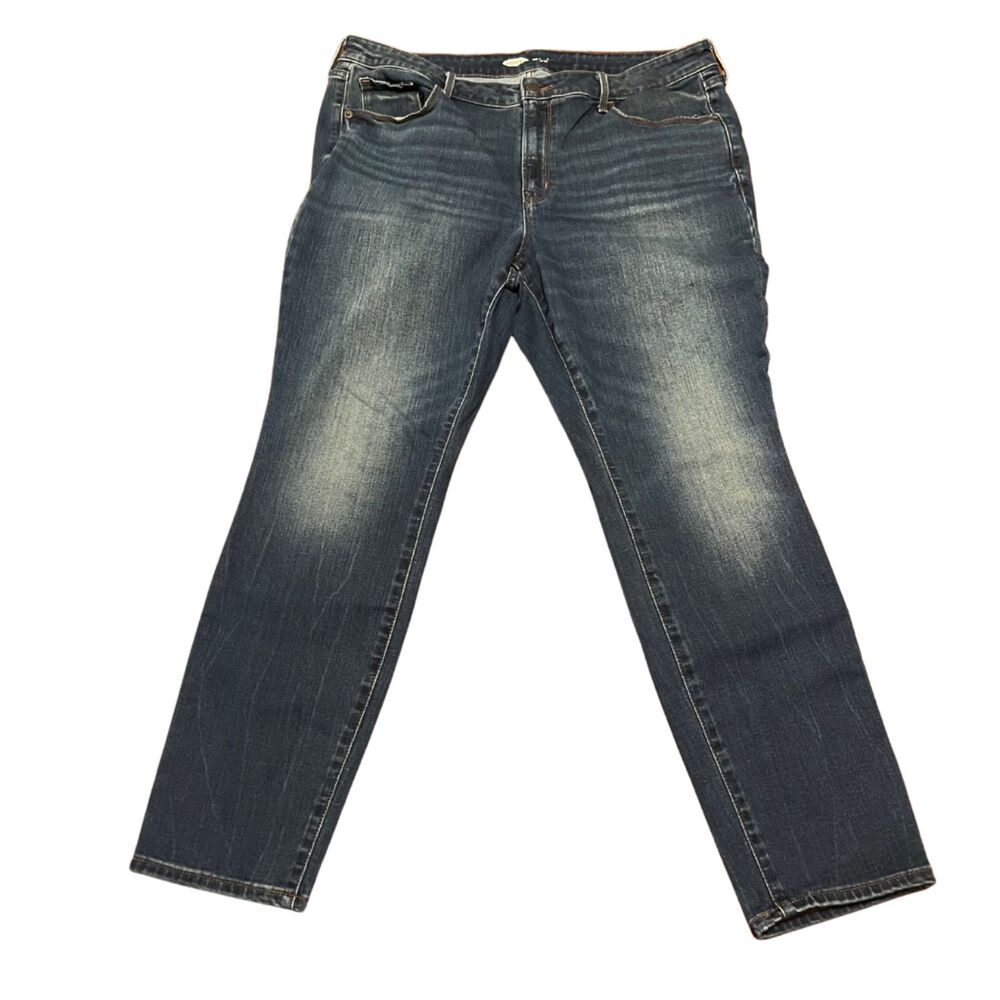 OLD NAVY POP ICON MIDRISE JEANS SIZE 16S MEDIUM WASH